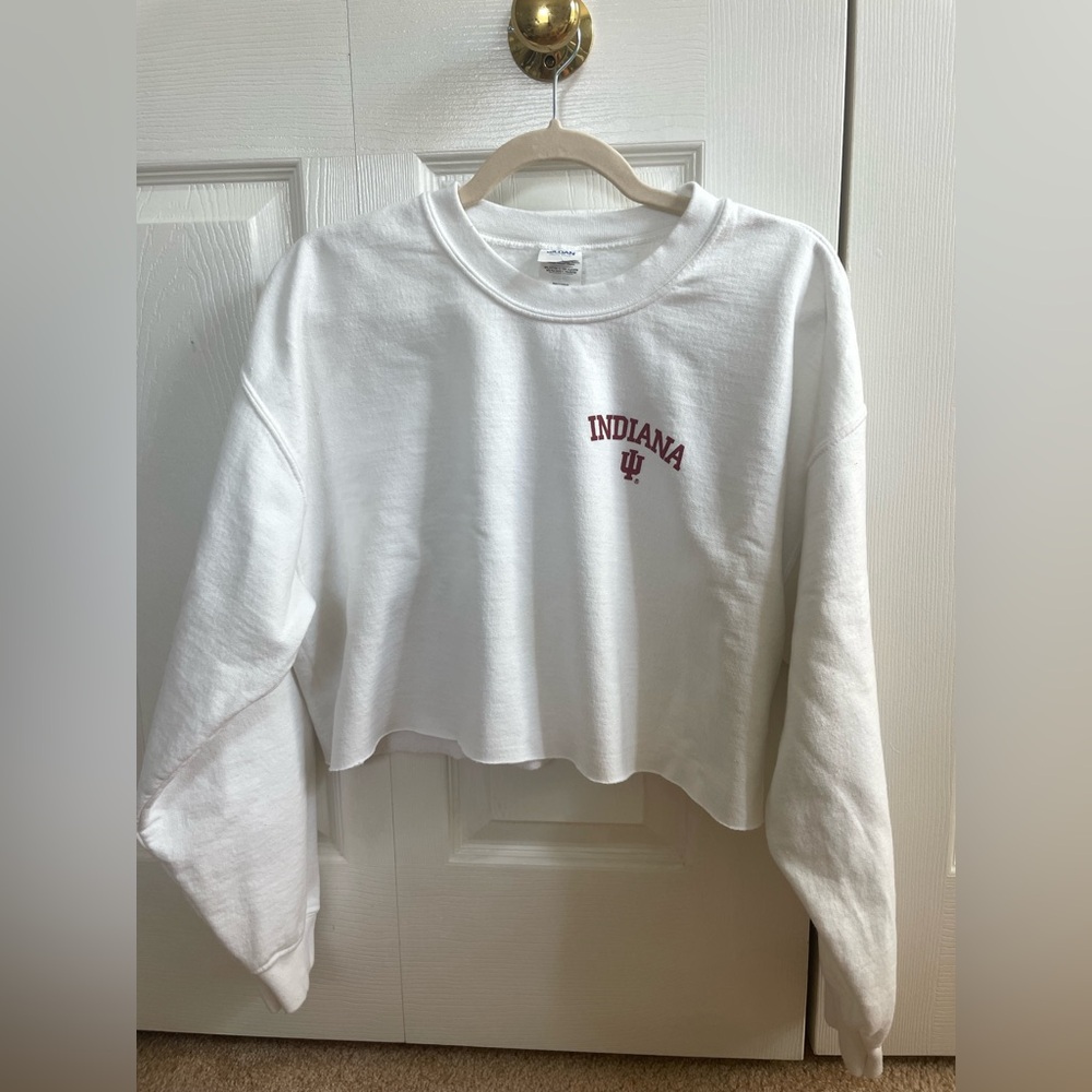 Indiana University cropped sweatshirt